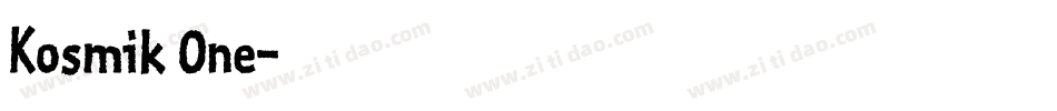 Kosmik One字体转换